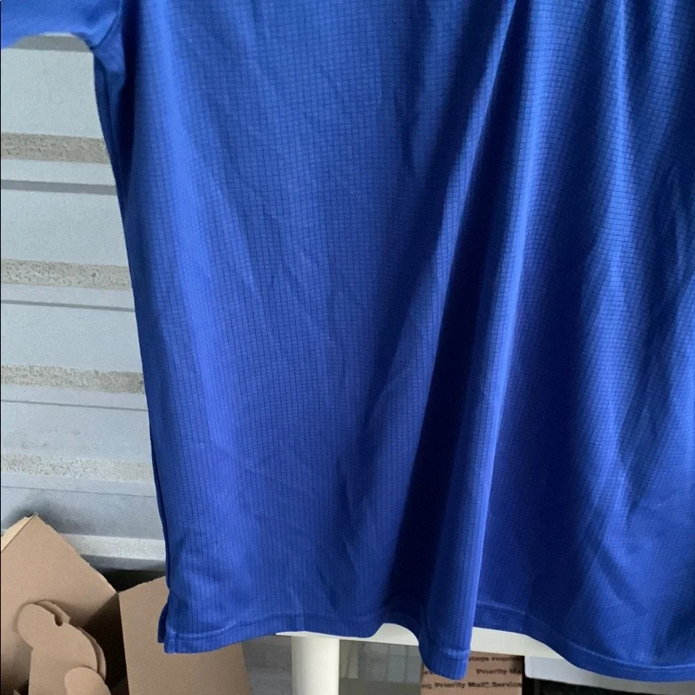 Izod Blue Performance Polo Shirt - Picture 4 of 6